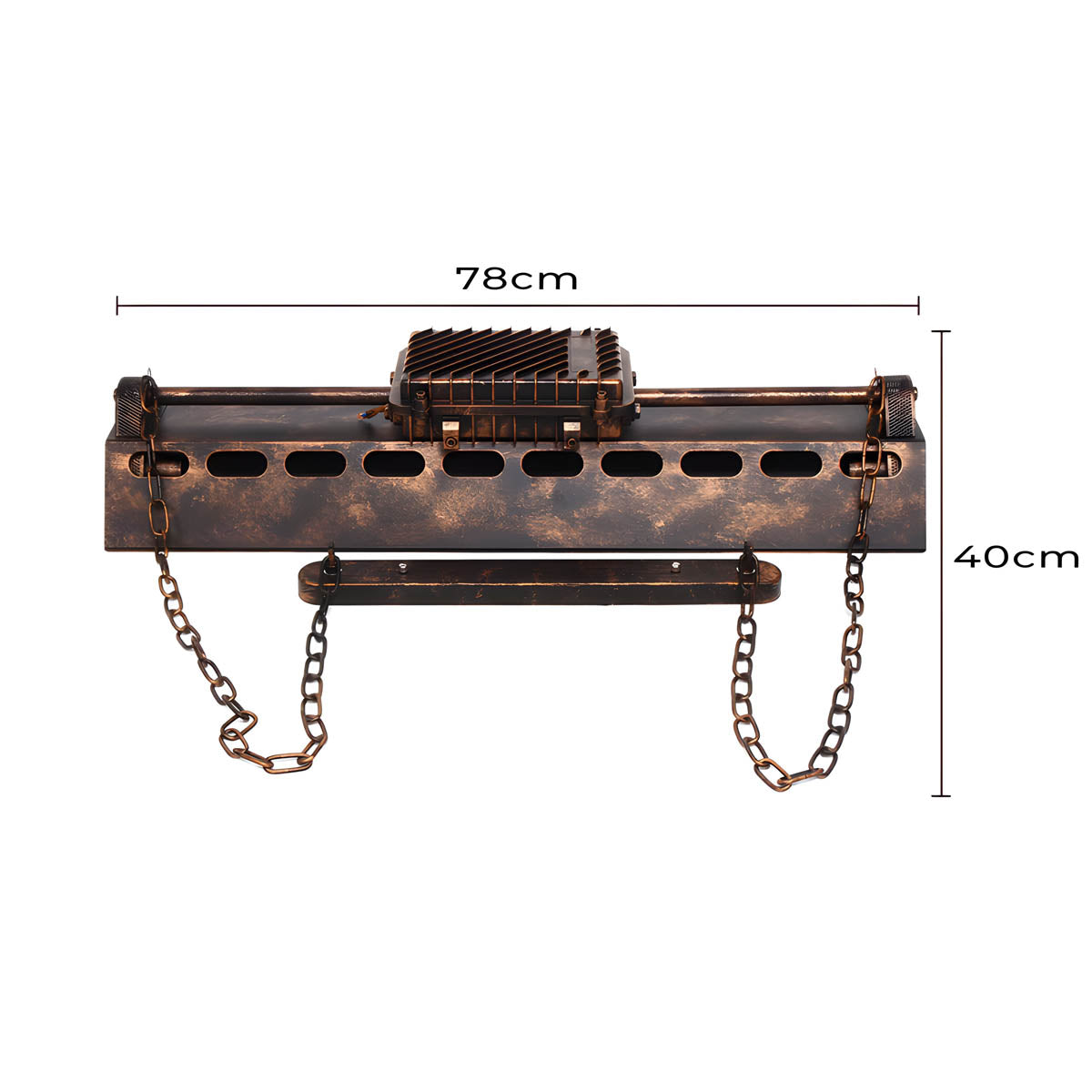 Rosewood Form Metal Pendant Light — gallery image 19