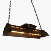 Rosewood Form Metal Pendant Light — gallery image 1