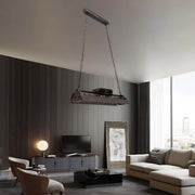 Rosewood Form Metal Pendant Light — gallery image 5
