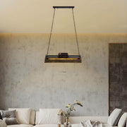 Rosewood Form Metal Pendant Light — gallery image 3