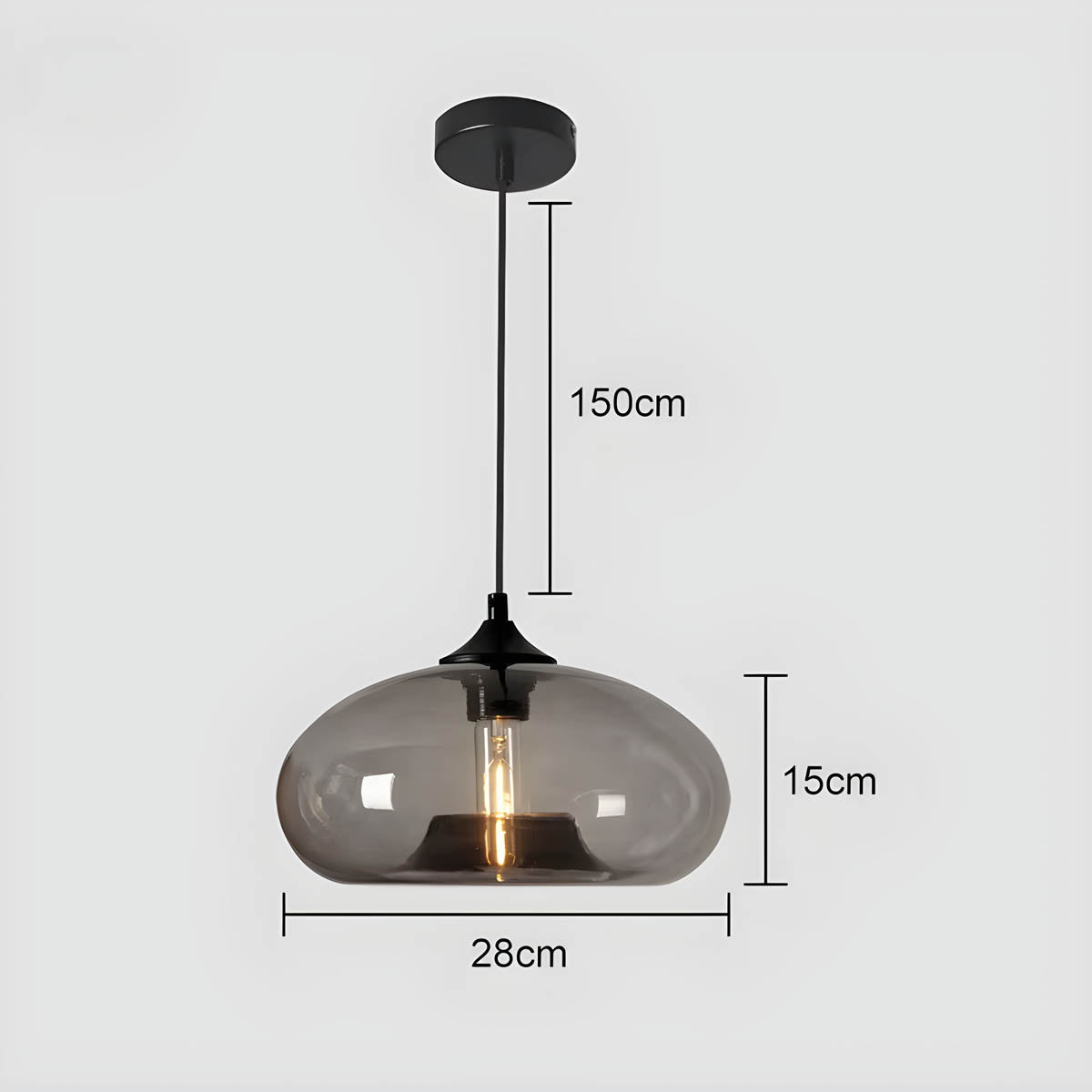 Wickham Form Glass Pendant Light — gallery image 11
