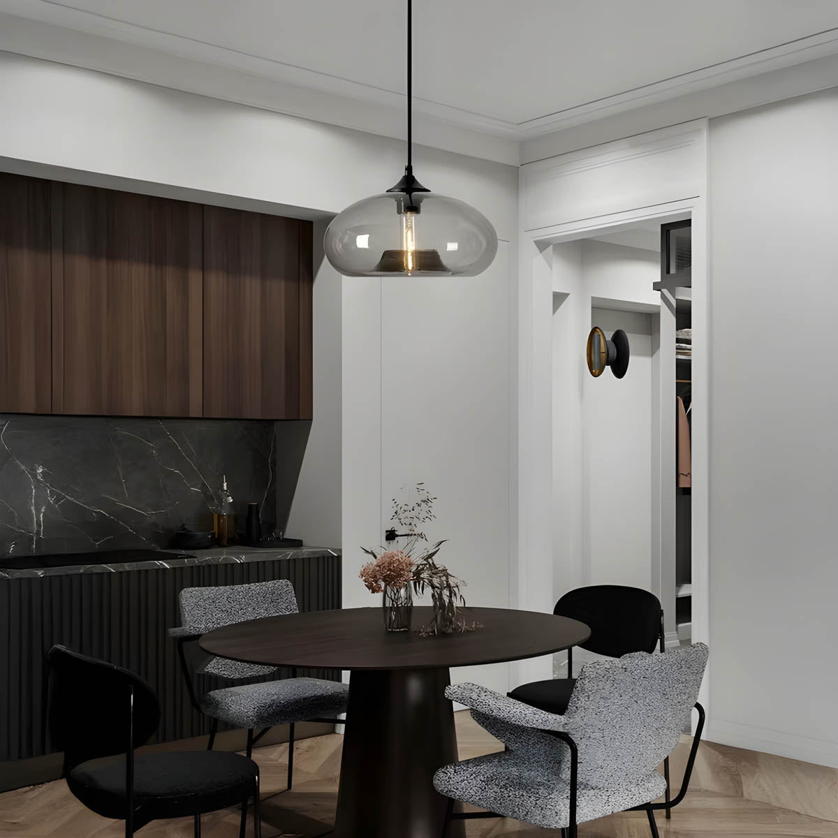 Wickham Form Glass Pendant Light — gallery image 5
