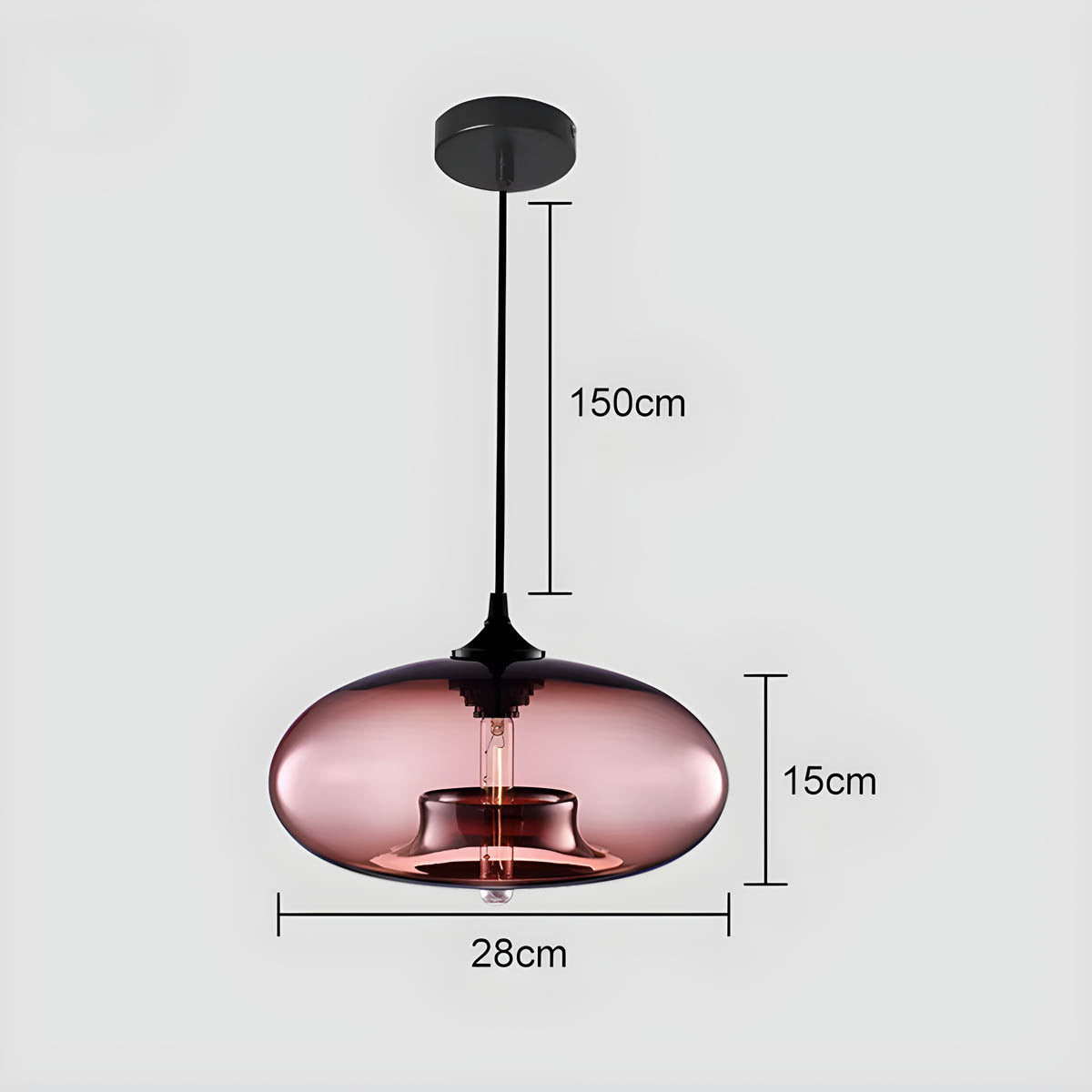 Wickham Form Glass Pendant Light — gallery image 12