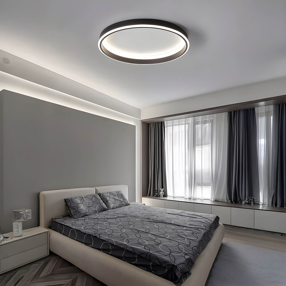 Willoughby Form Aluminum Ceiling Light — gallery image 9
