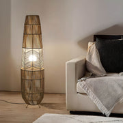 Acorn Form Rattan Floor Lamp — gallery image 5