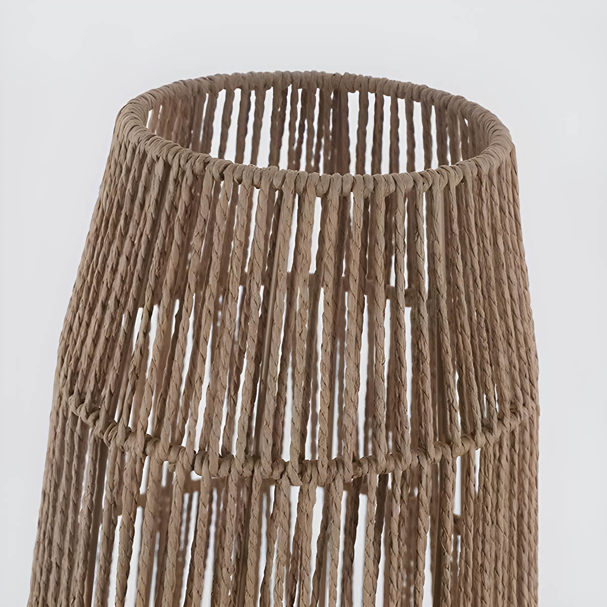 Acorn Form Rattan Floor Lamp — gallery image 19