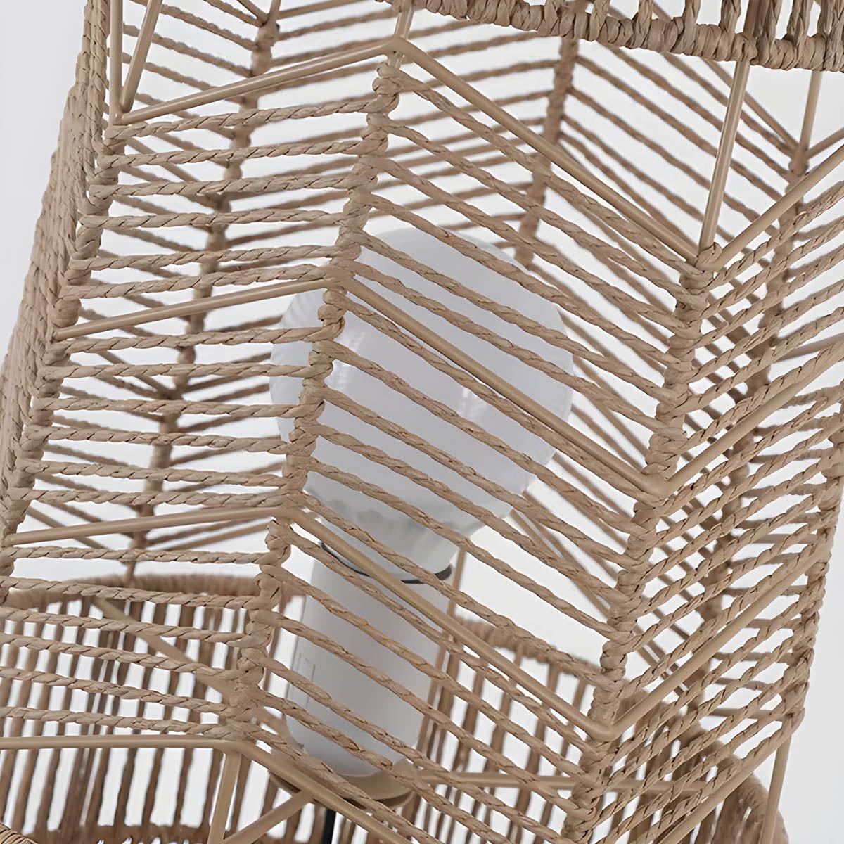 Acorn Form Rattan Floor Lamp — gallery image 20