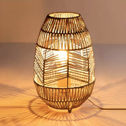Acorn Form Rattan Floor Lamp — gallery image 3