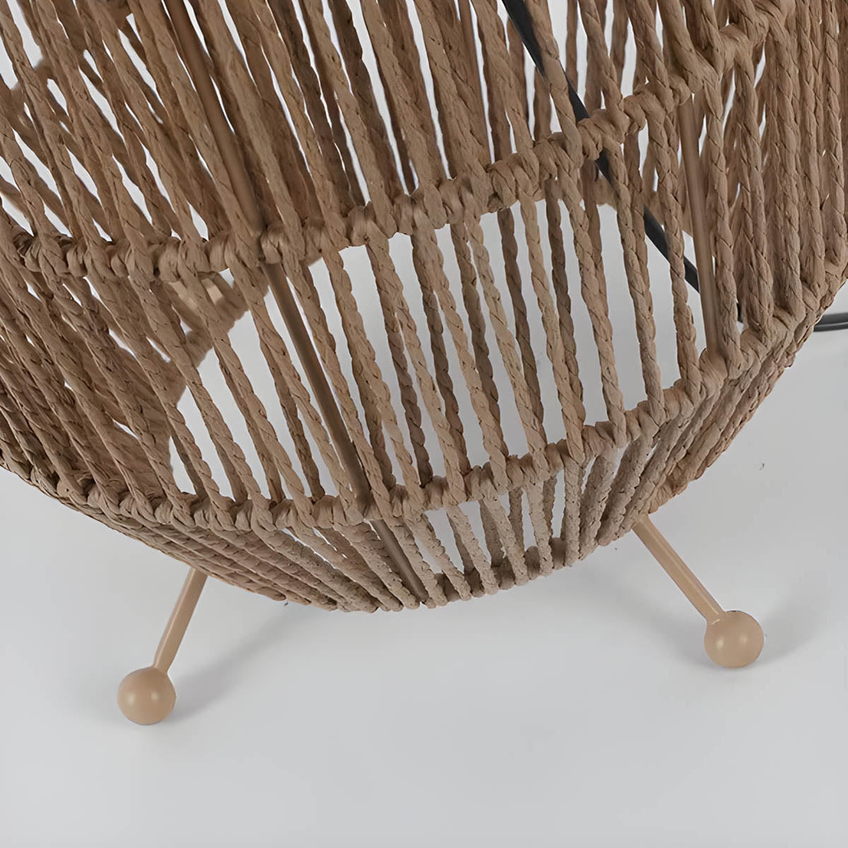 Acorn Form Rattan Floor Lamp — gallery image 21