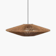 Greystone Form Rattan Chandelier — gallery image 1