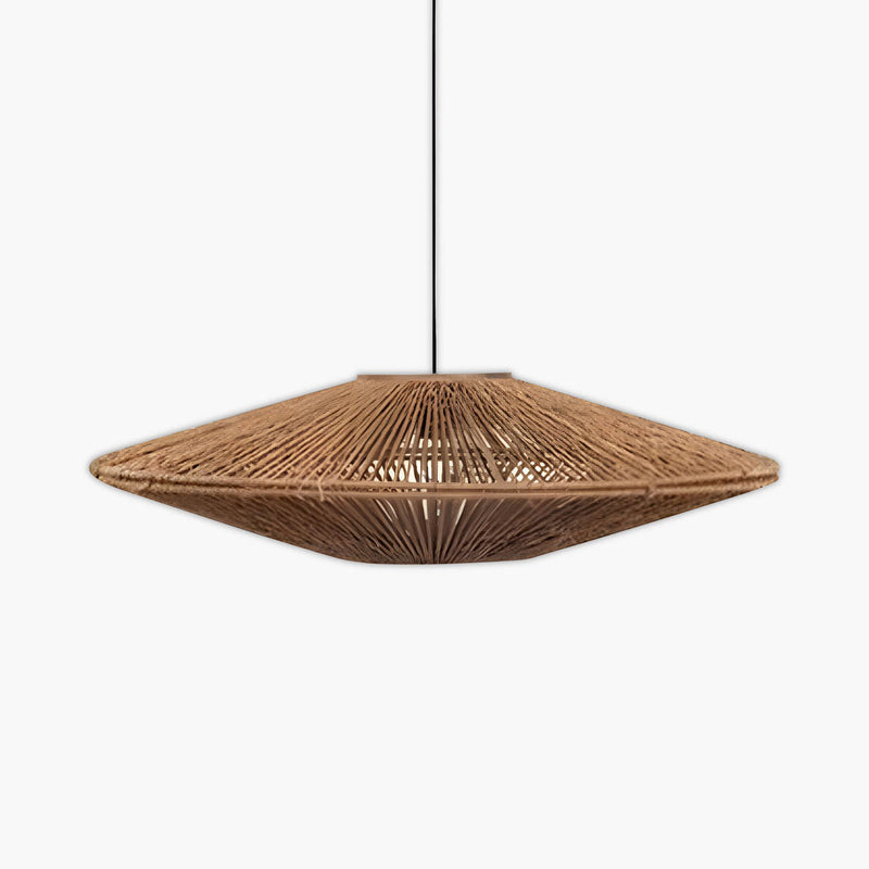 Greystone Form Rattan Chandelier — gallery image 1