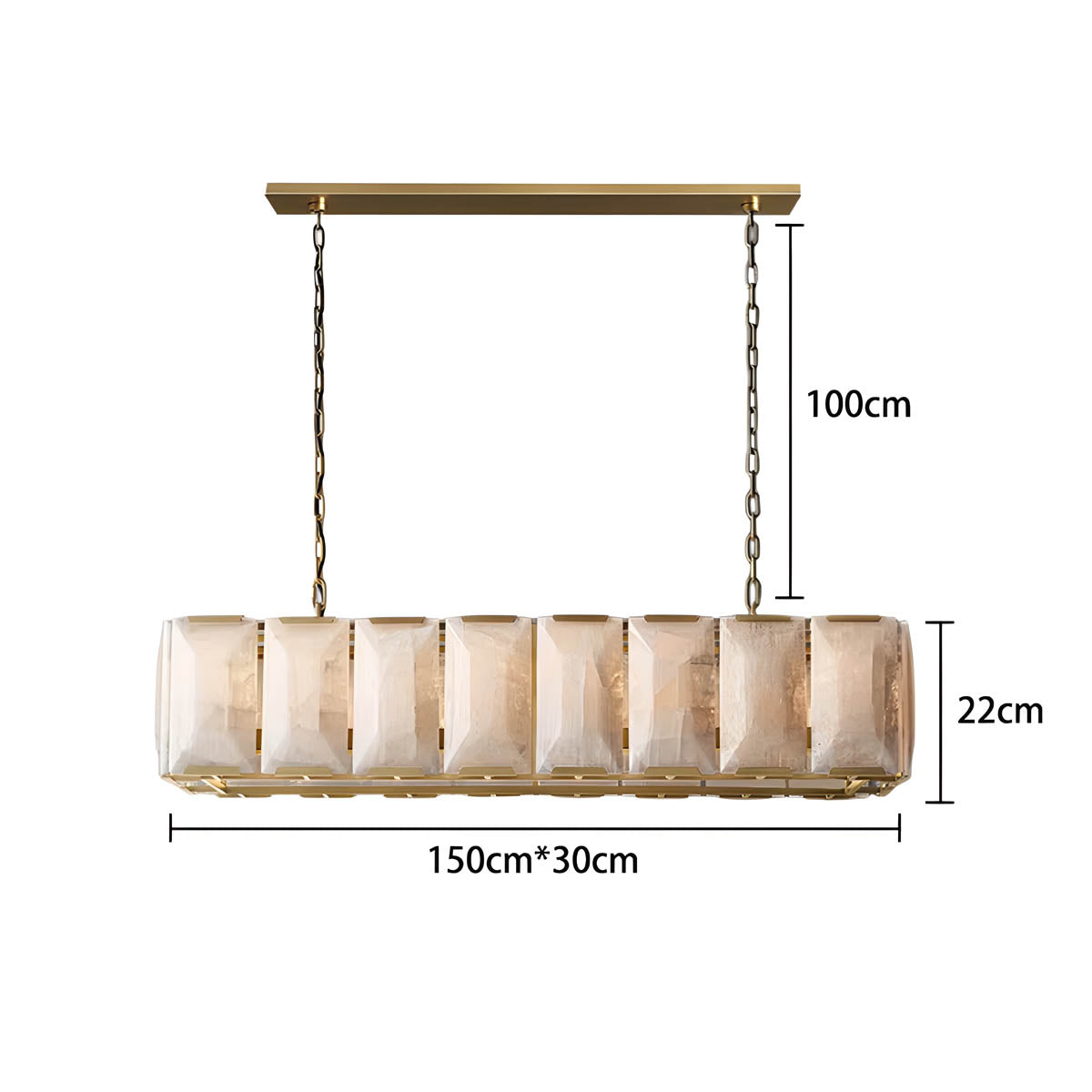 Elmsford Form Crystal Chandelier — gallery image 23