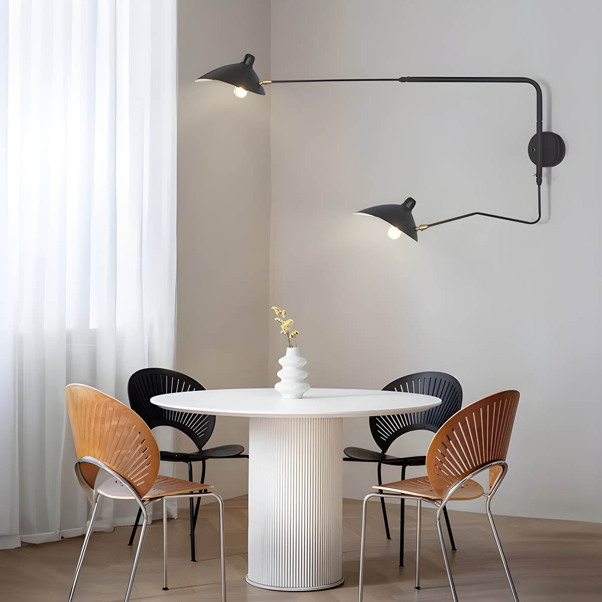 Foxglove Form Iron Wall Sconce — gallery image 2