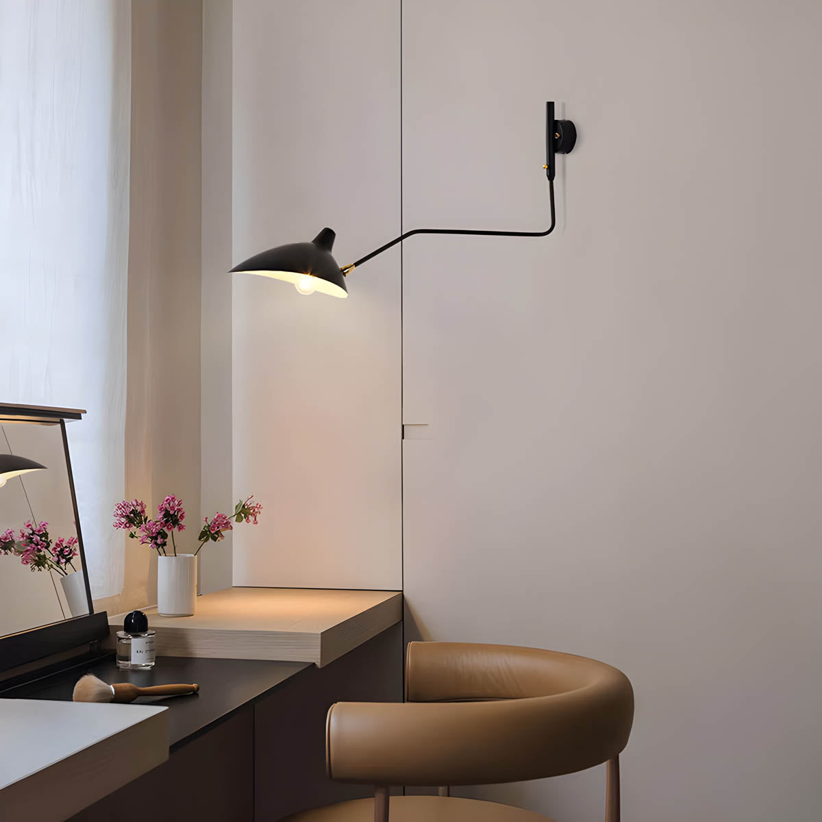 Foxglove Form Iron Wall Sconce — gallery image 3