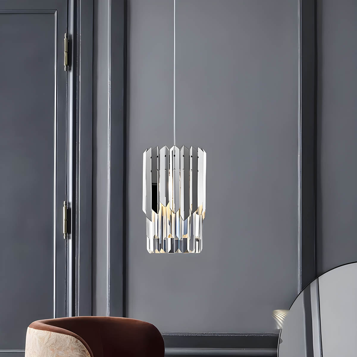 Blackthorn Form Crystal Pendant Light — gallery image 10