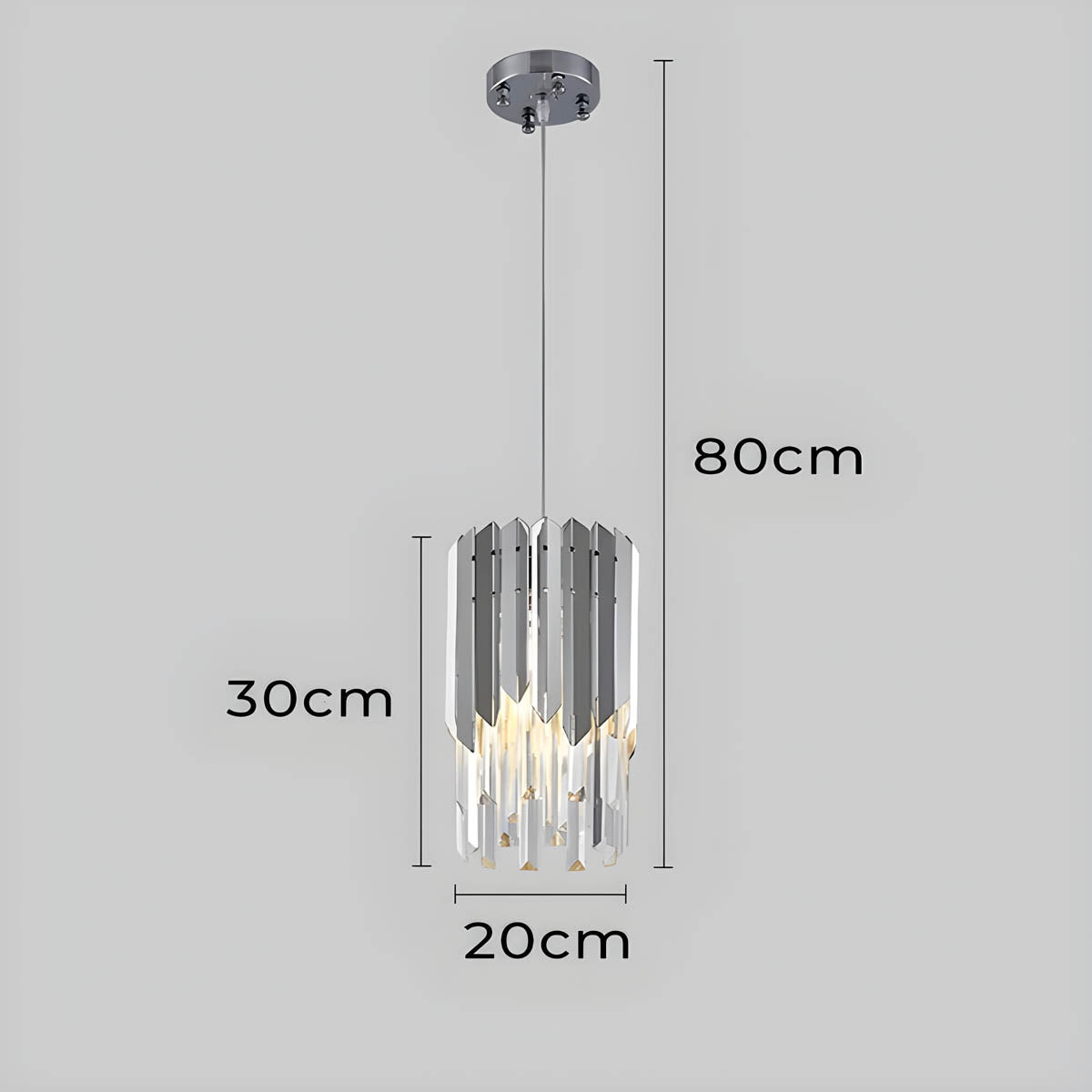 Blackthorn Form Crystal Pendant Light — gallery image 17