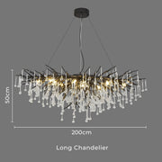 Larchwood Form Crystal Chandelier — gallery image 21