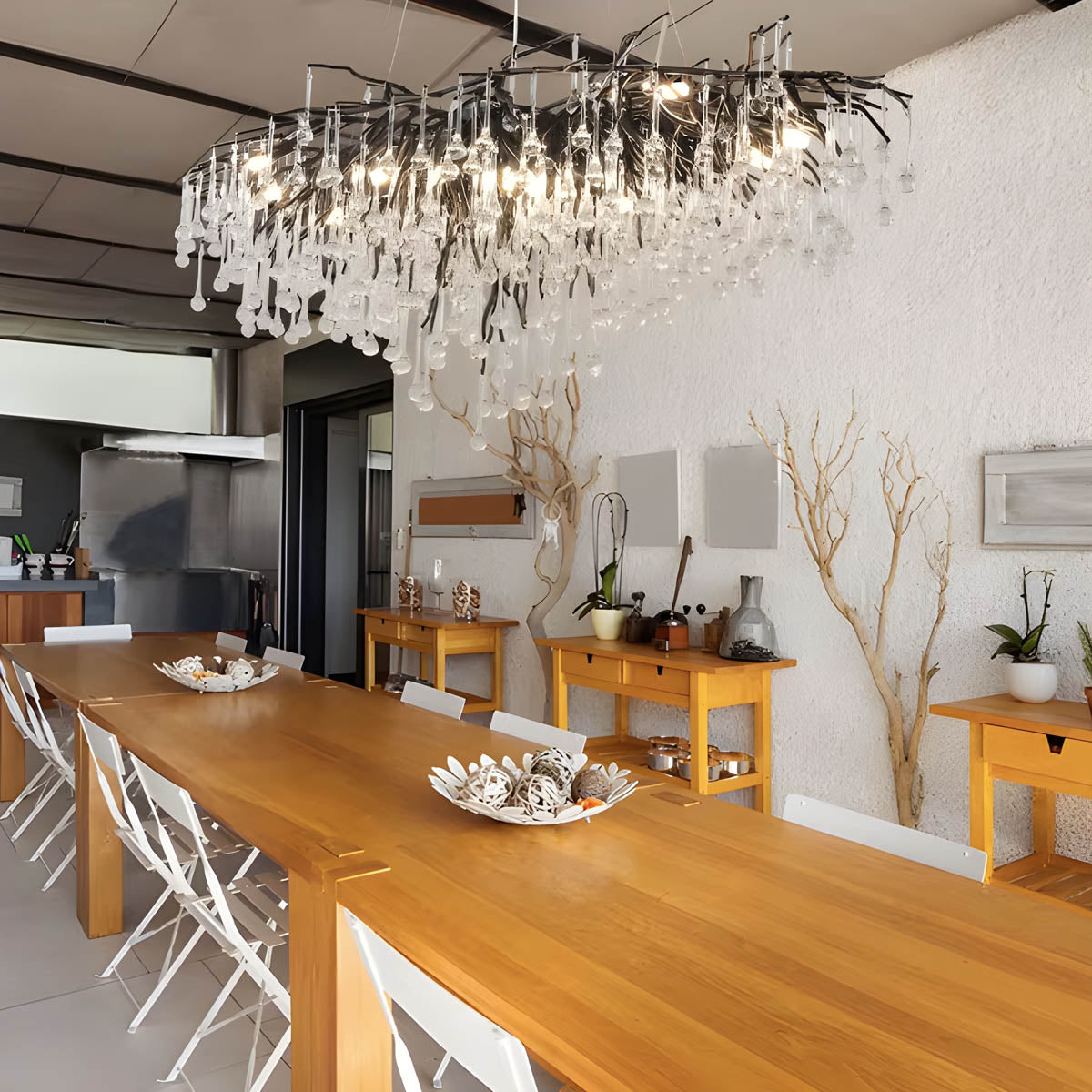 Larchwood Form Crystal Chandelier — gallery image 6