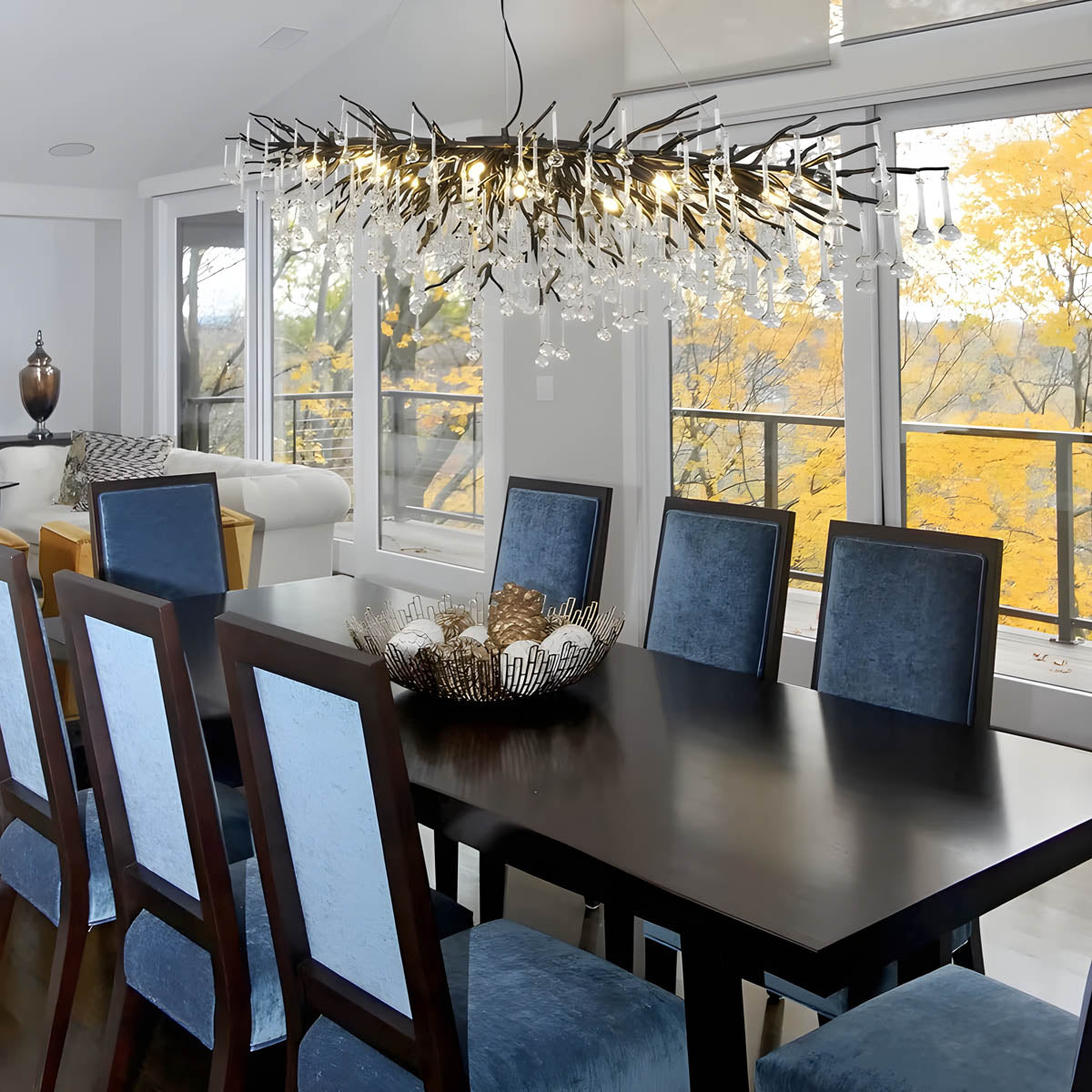 Larchwood Form Crystal Chandelier — gallery image 5