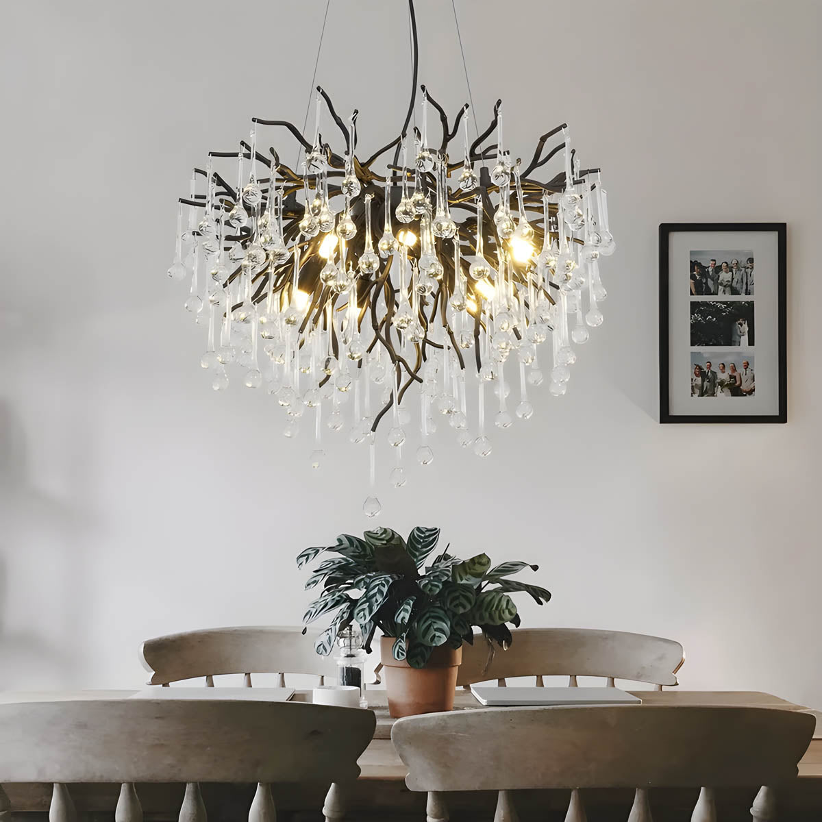 Larchwood Form Crystal Chandelier — gallery image 2