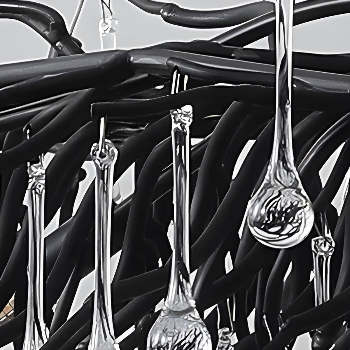 Larchwood Form Crystal Chandelier — gallery image 9