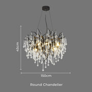 Larchwood Form Crystal Chandelier — gallery image 15