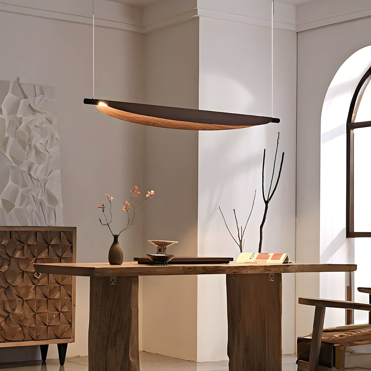 Mapledale Form Wood Pendant Light — gallery image 3