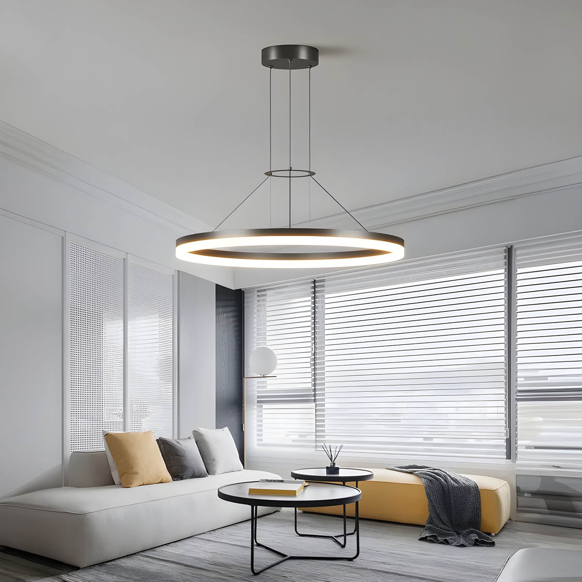 Silverwood Form Aluminum Chandelier — gallery image 2
