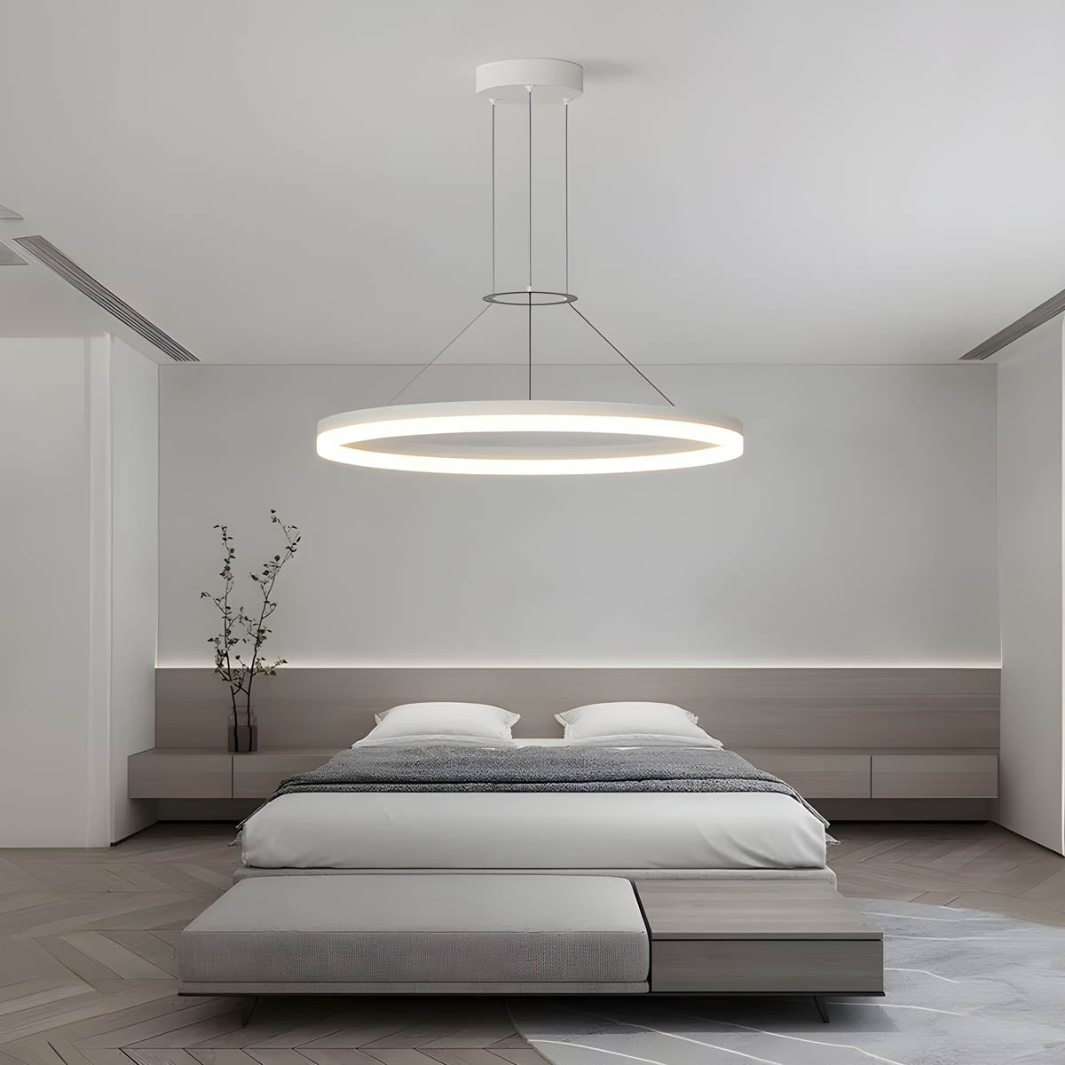 Silverwood Form Aluminum Chandelier — gallery image 5