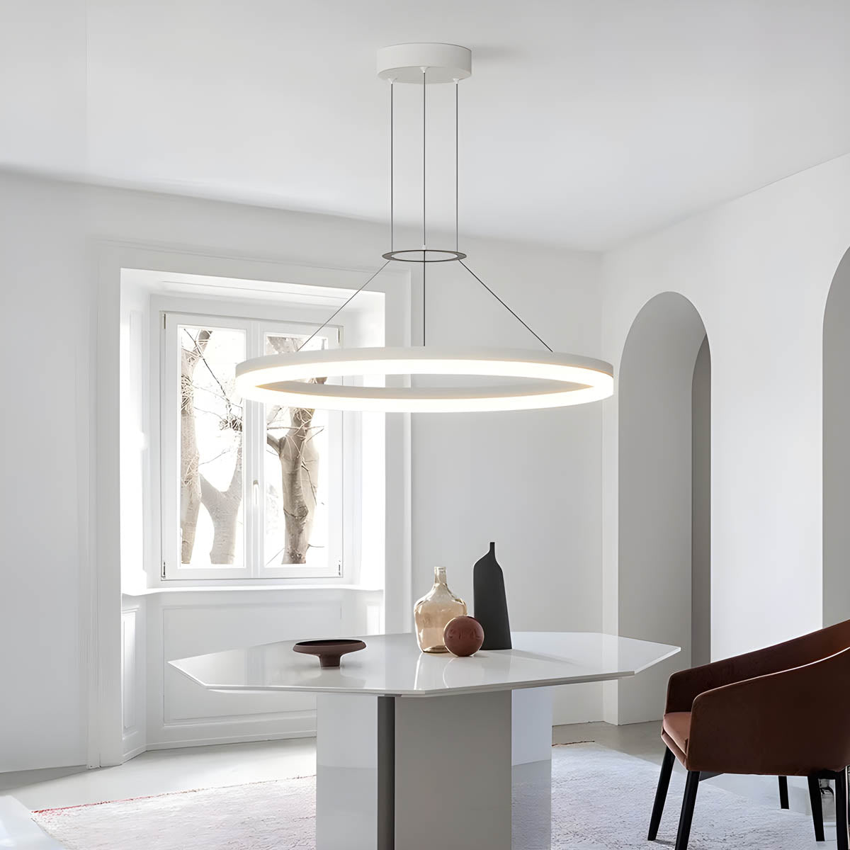 Silverwood Form Aluminum Chandelier — gallery image 3