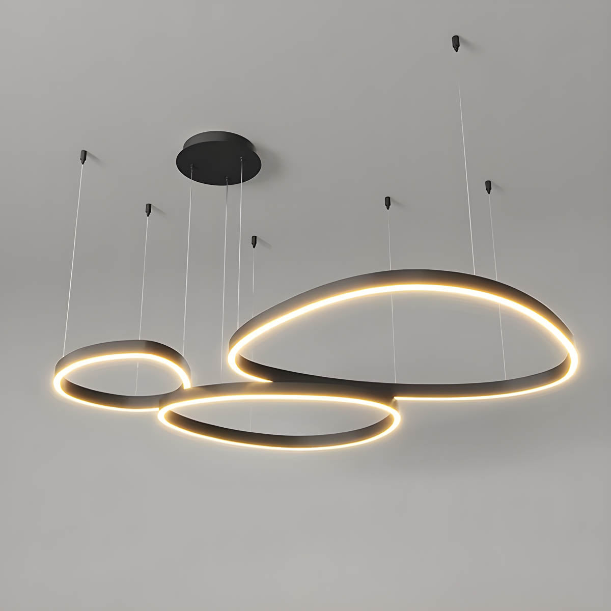 Woodford Form Aluminum Chandelier — gallery image 7