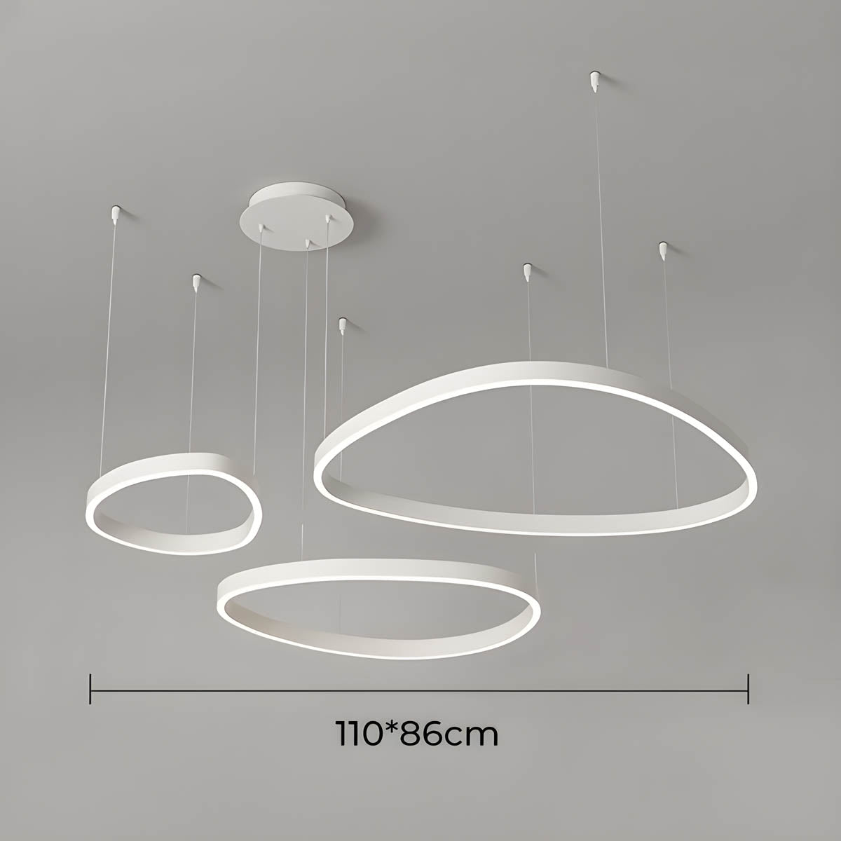 Woodford Form Aluminum Chandelier — gallery image 18