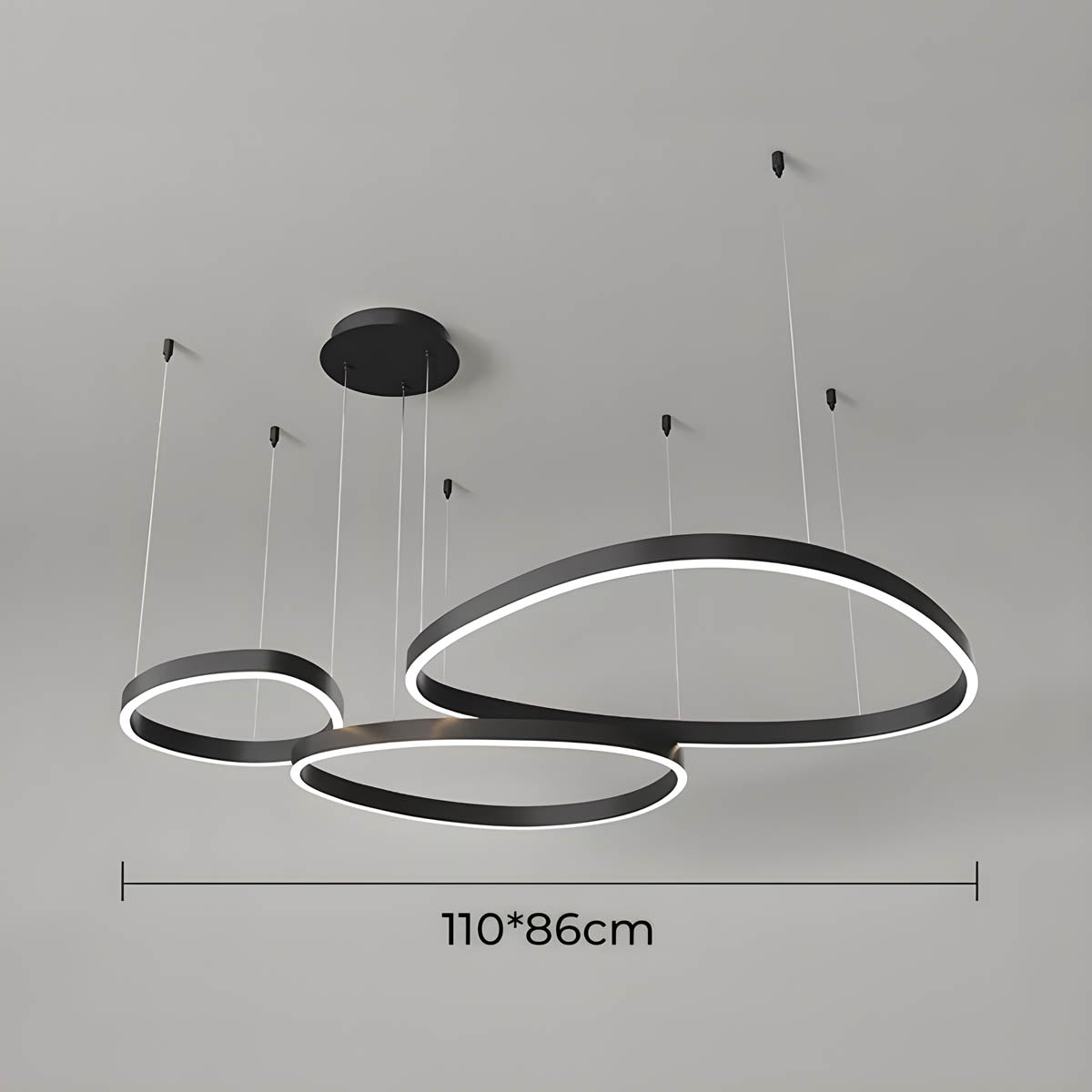 Woodford Form Aluminum Chandelier — gallery image 17