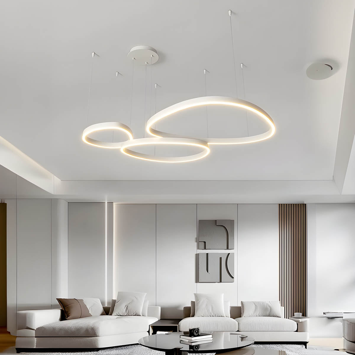 Woodford Form Aluminum Chandelier — gallery image 3