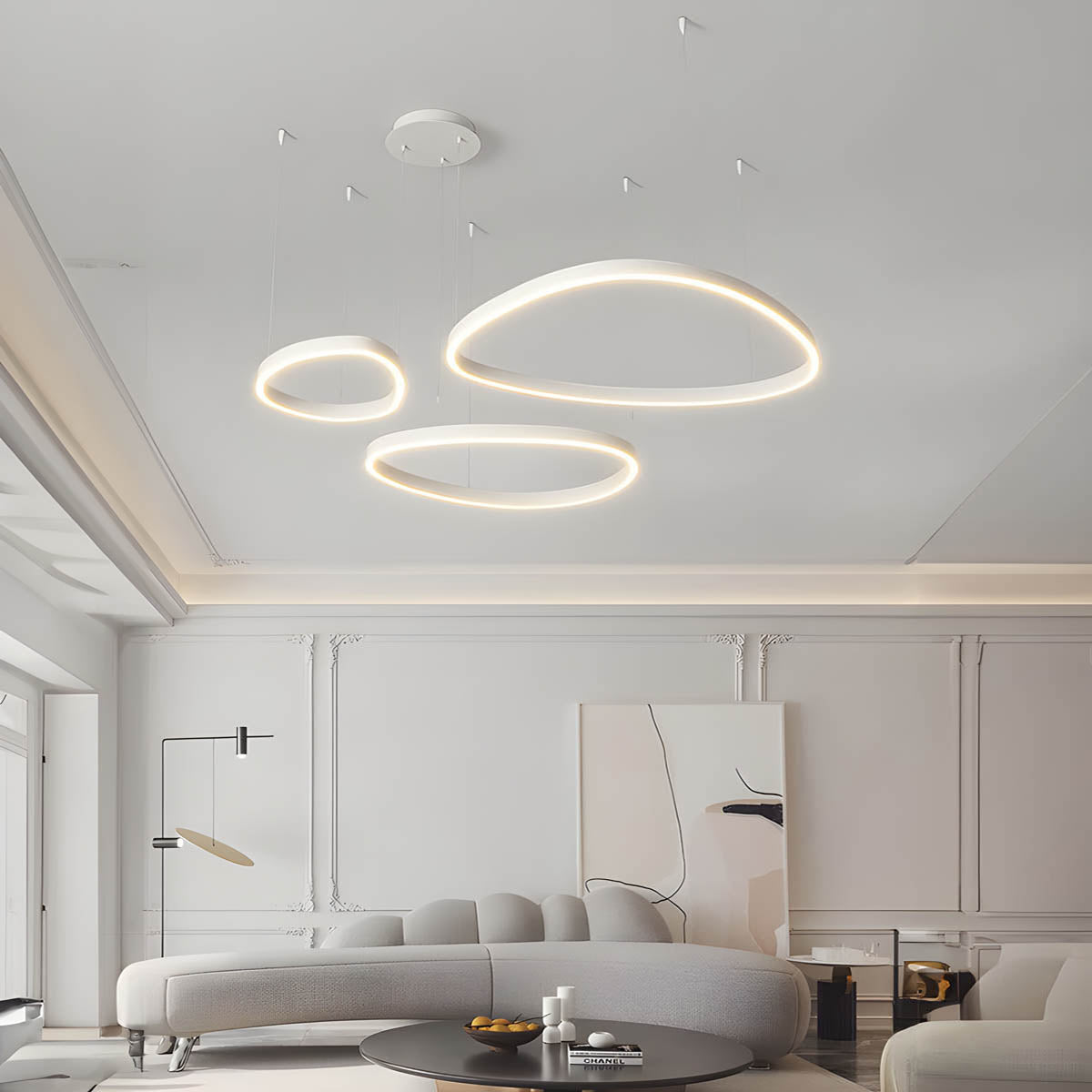 Woodford Form Aluminum Chandelier — gallery image 6