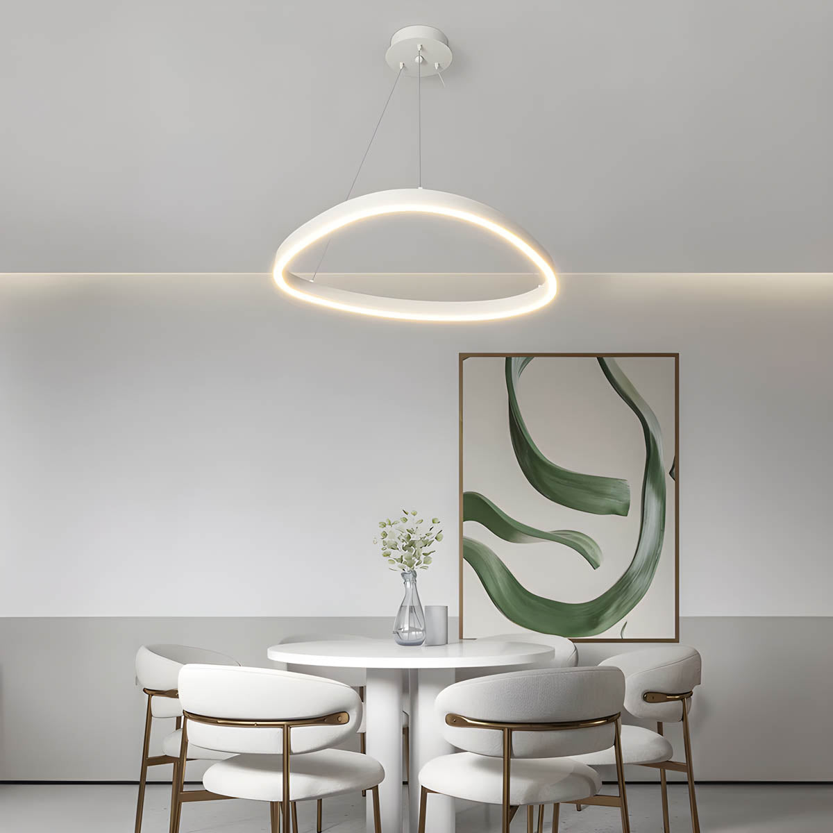 Woodford Form Aluminum Chandelier — gallery image 5