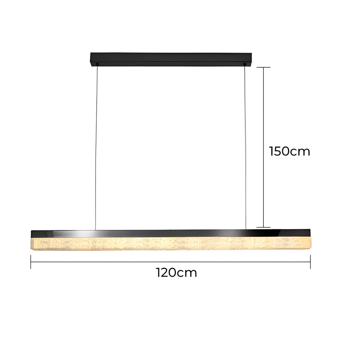 Alder Beam Resin Pendant Light — gallery image 13