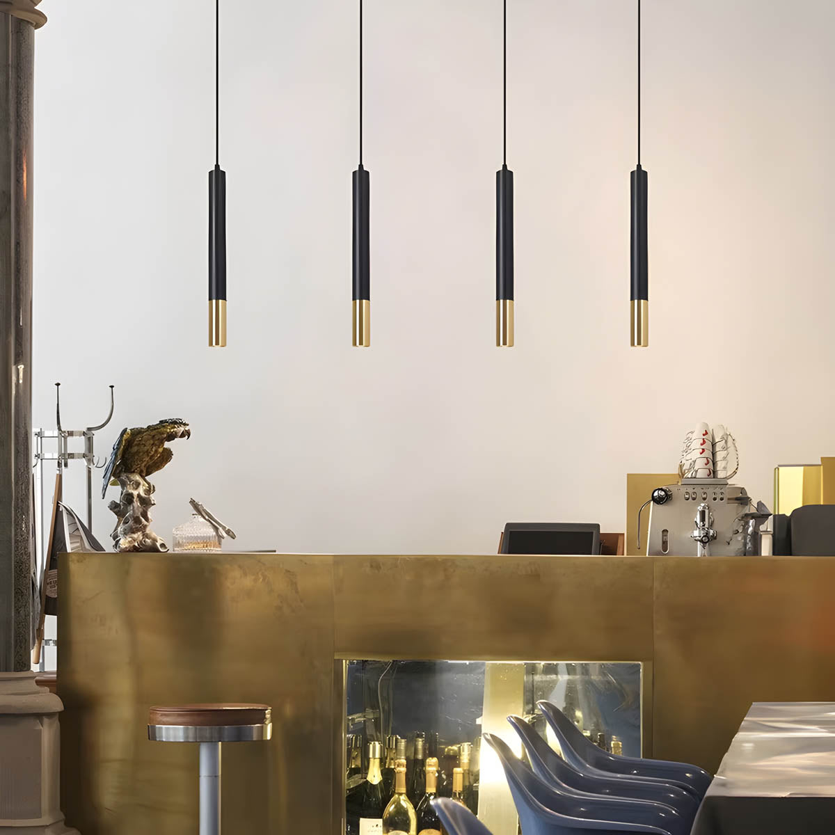 Bracken Beam Aluminum Chandelier — gallery image 7