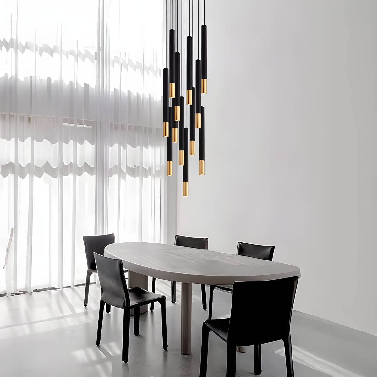 Bracken Beam Aluminum Chandelier — gallery image 3