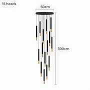 Bracken Beam Aluminum Chandelier — gallery image 18