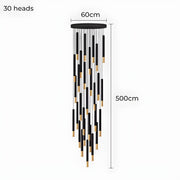 Bracken Beam Aluminum Chandelier — gallery image 22