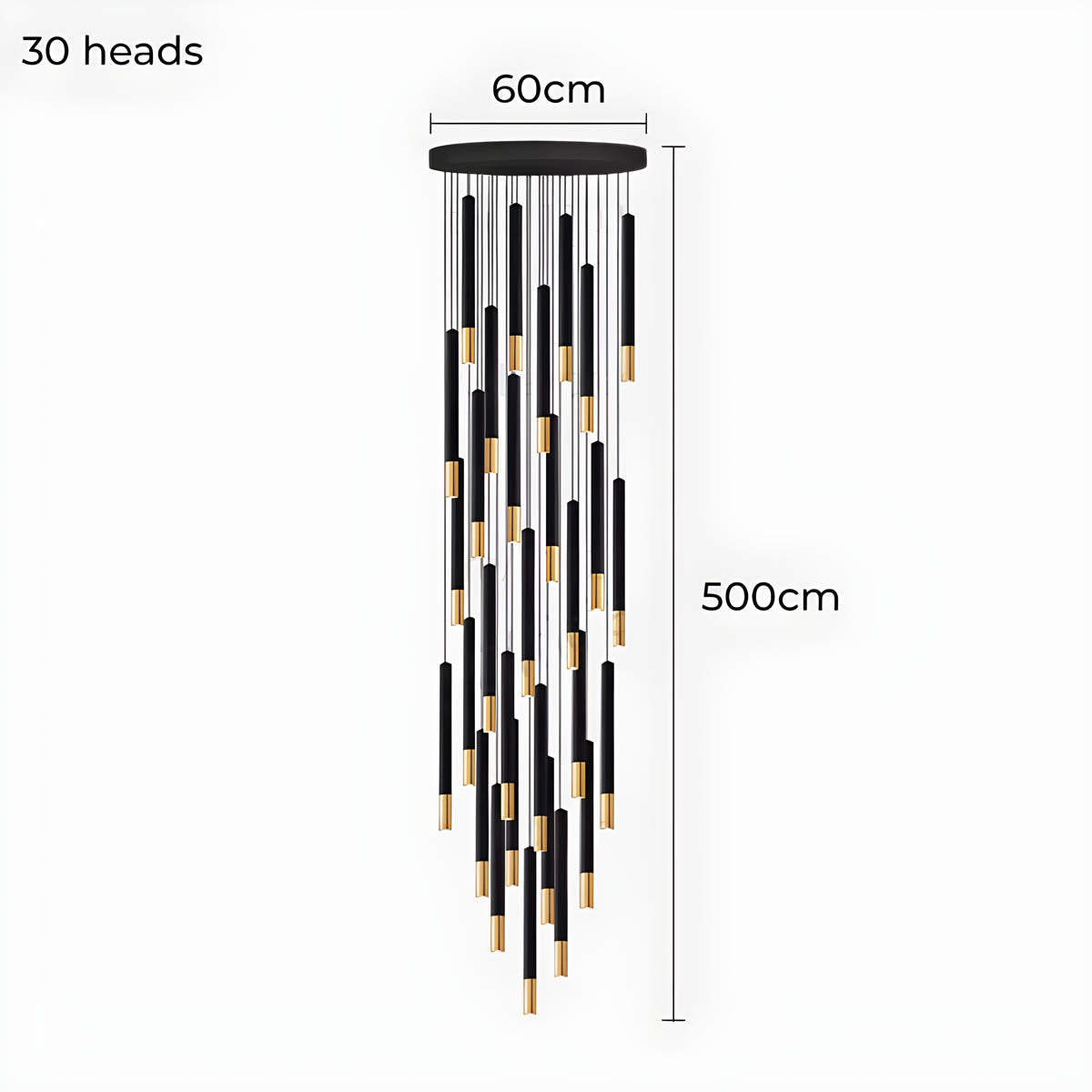 Bracken Beam Aluminum Chandelier — gallery image 22