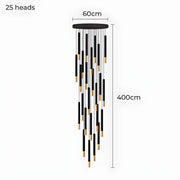 Bracken Beam Aluminum Chandelier — gallery image 21