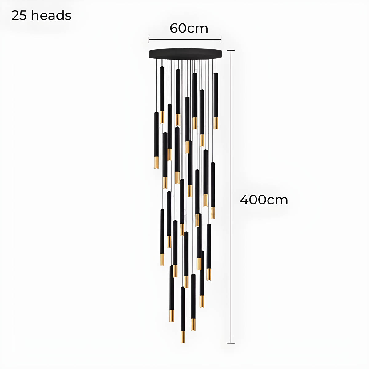 Bracken Beam Aluminum Chandelier — gallery image 21