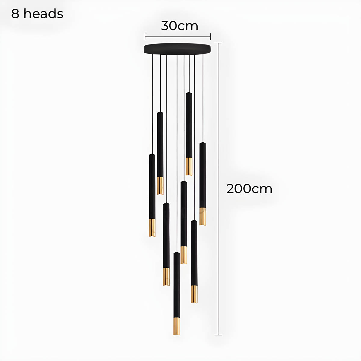 Bracken Beam Aluminum Chandelier — gallery image 15