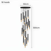 Bracken Beam Aluminum Chandelier — gallery image 19