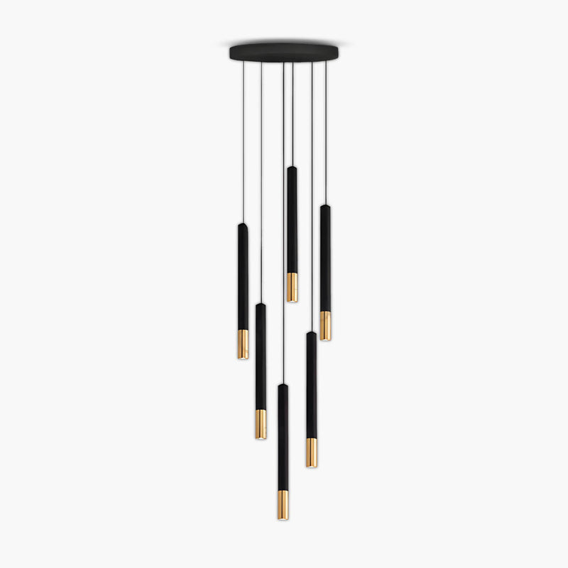 Bracken Beam Aluminum Chandelier — gallery image 1