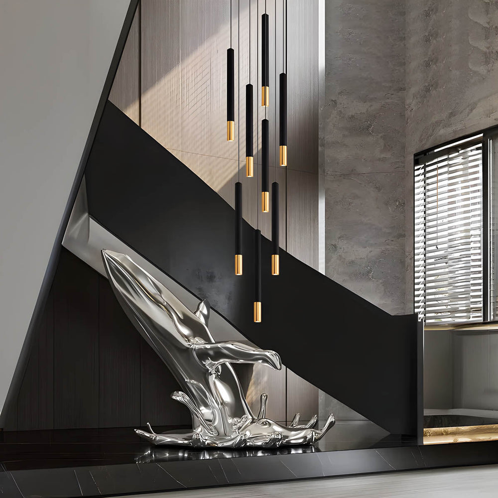 Bracken Beam Aluminum Chandelier — gallery image 4