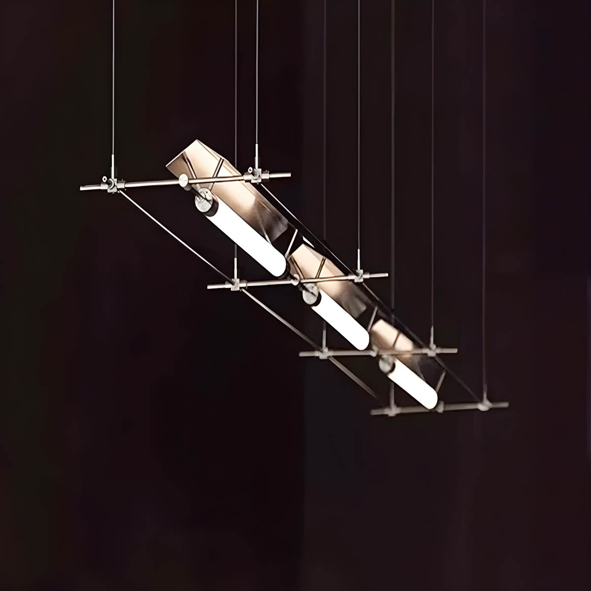 Cedar Beam Stainless Steel Pendant Light — gallery image 6