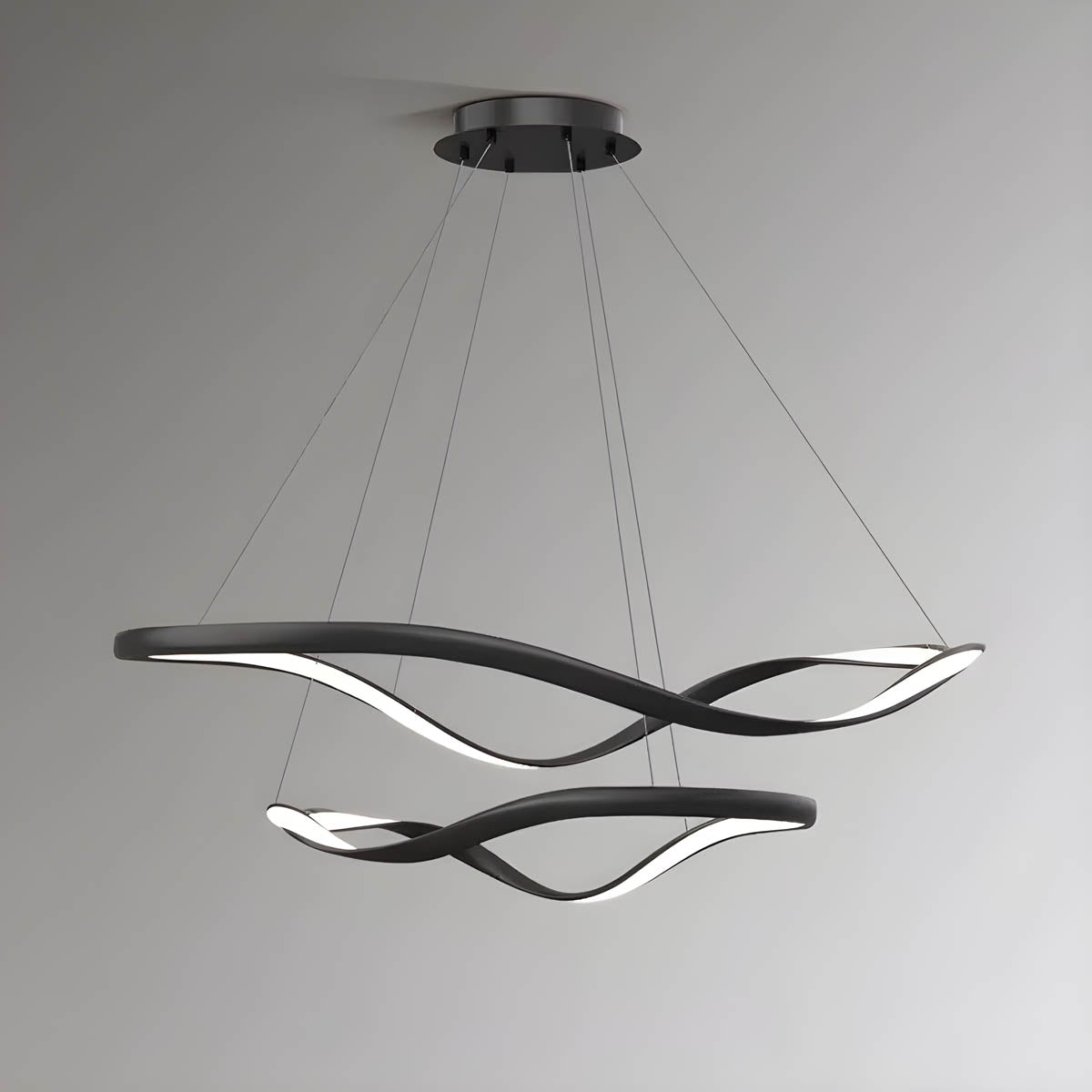 Rowan Beam Aluminum Chandelier — gallery image 14